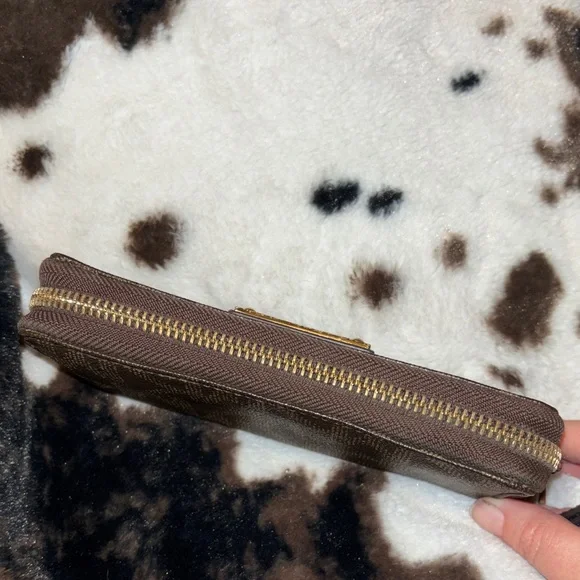Michael Kors Brown and Gold Wristlet - Picture 3 of 5